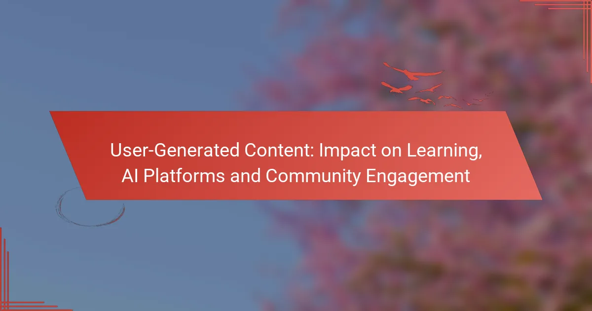 User-Generated Content: Impact on Learning, AI Platforms and Community Engagement