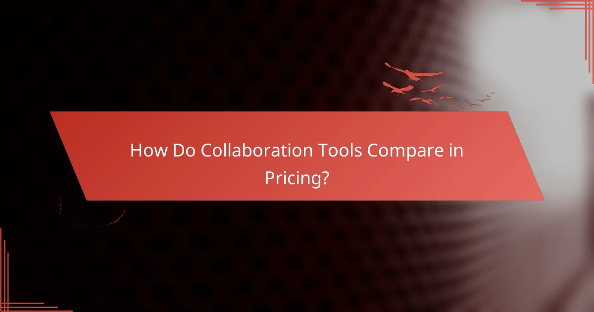 How Do Collaboration Tools Compare in Pricing?