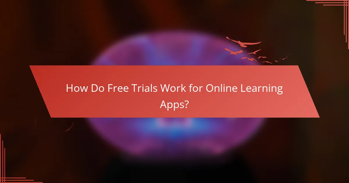 How Do Free Trials Work for Online Learning Apps?