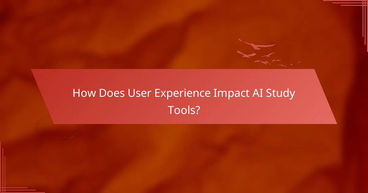 How Does User Experience Impact AI Study Tools?